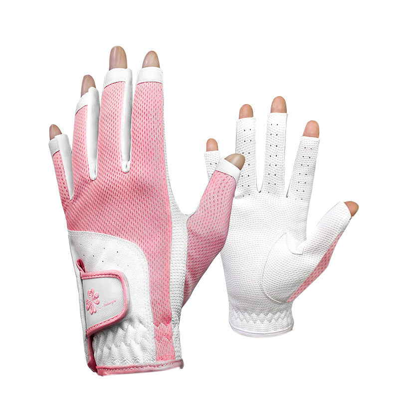 Ladies Fingerless Golf Gloves