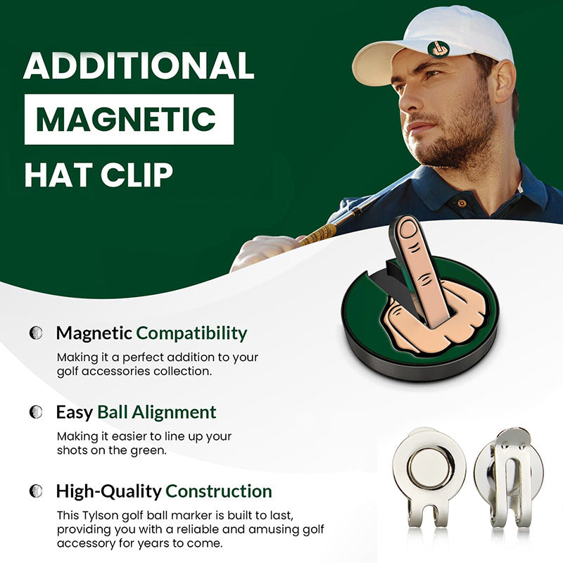 Funny golf ball marker for hat, magnetic golf marker, unique golf marker design