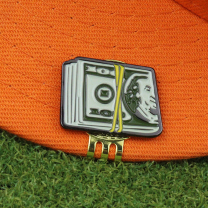golf ball marker, metal clip, gift for golfers, funny golf ball marker