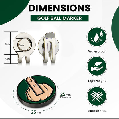 Funny golf ball marker for hat, magnetic golf marker, unique golf marker design