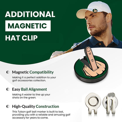 Funny golf ball marker for hat, magnetic golf marker, unique golf marker design