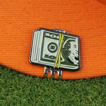golf ball marker, metal clip, gift for golfers, funny golf ball marker